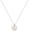Kate Spade Women's Sunny Goldtone Cubic Zirconia Halo Pendant Necklace In Silver