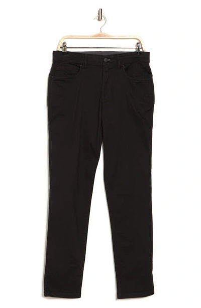 Calvin Klein Brushed Twill Skinny Pants In Black