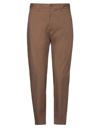 Beaucoup .., Man Pants Brown Size 30 Cotton, Elastane