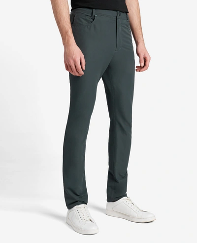 Kenneth Cole Water-resistant Flexible 5-pocket Pant In Grey