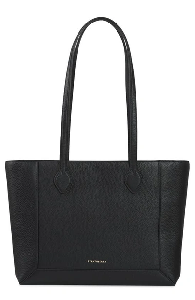 Strathberry Women's Mosaic Leather Shopper In Black