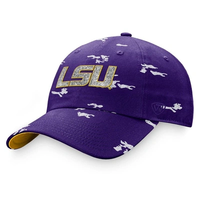Top Of The World Purple Lsu Tigers Oht Military Appreciation Betty Adjustable Hat