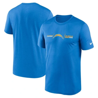 Nike Powder Blue Los Angeles Chargers Horizontal Lockup Legend T-shirt