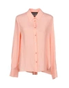 Boutique Moschino Solid Color Shirts & Blouses In Salmon Pink