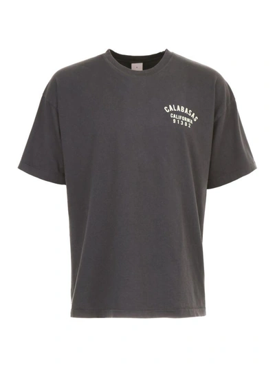 Yeezy Calabasas Printed Cotton Jersey T-shirt In Dark Grey