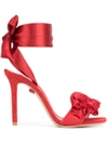 Casadei Rosette Detail Sandals - Red