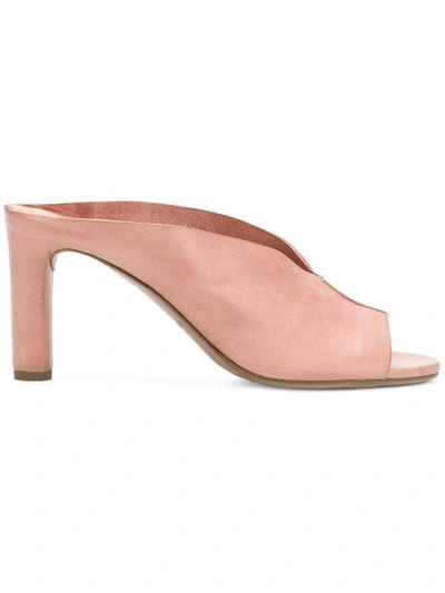 Del Carlo Open-toe Mule Sandals - Pink