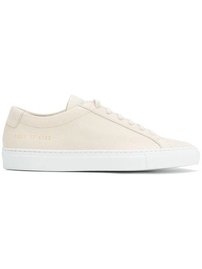 Common Projects Achilles Premium Low Sneakers In Neutrals