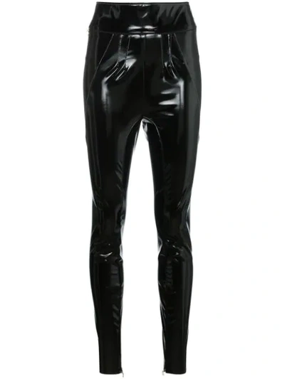 Alyx Vinyl High-waist Skinny Trousers In Black