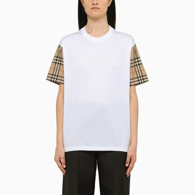 Burberry Crew Neck T-shirt In White