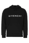 Givenchy Slim Fit Logo Graphic Hoodie In Black