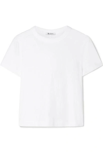 Alexander Wang T Cropped Stretch Cotton-jersey T-shirt