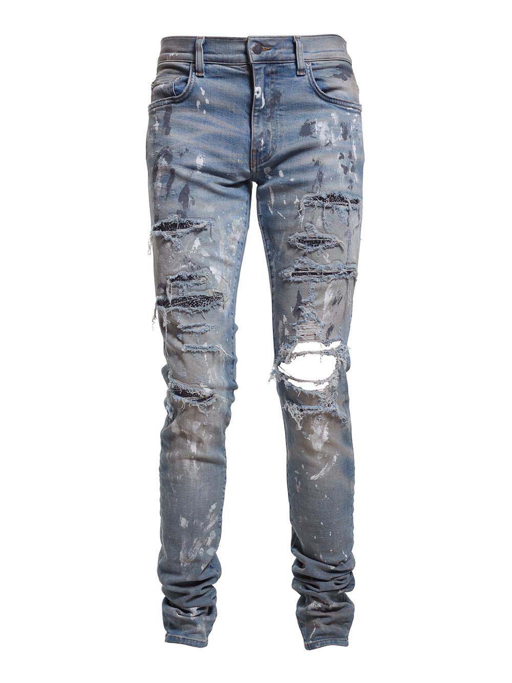Amiri Crystal Painter Destroy Jeans | ModeSens