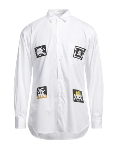 Comme Des Garçons Shirt Videogame Printed White Shirt
