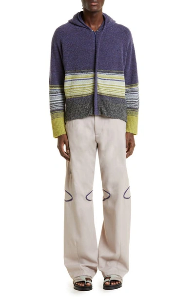 Kiko Kostadinov Ketra Hoodie In Blue Navy / Green Tea Kiko Kostadinov Ketra Hoodie In Blue Navy / Green Tea