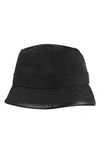 Michael Kors Jacquard Monogram Bucket Hat In Black