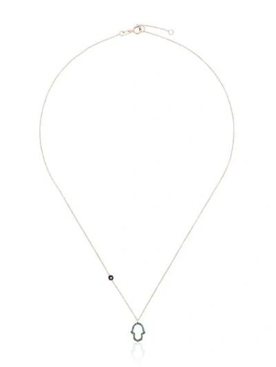 Alemdara 18k Rose Gold Hamra Didion Diamond Necklace - Metallic