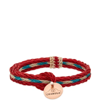 Chamula Braided Horsehair Bracelet In Red