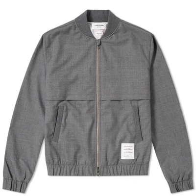 Thom Browne Grey Wool Bomber