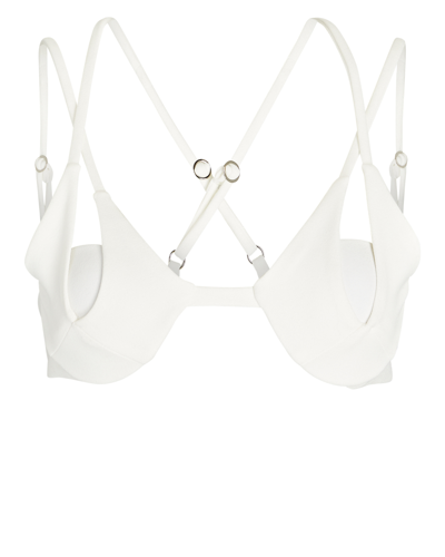 Patbo Molded Bustier Bra Top In White