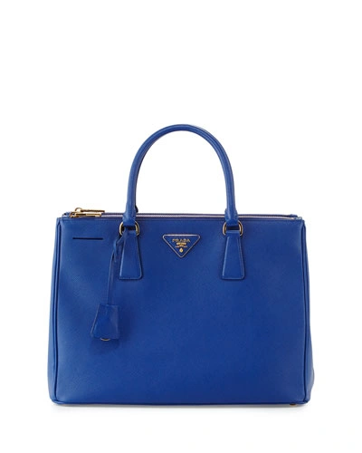 Prada, Bags, Prada Lux Saffiano Cobalt Blue Bag