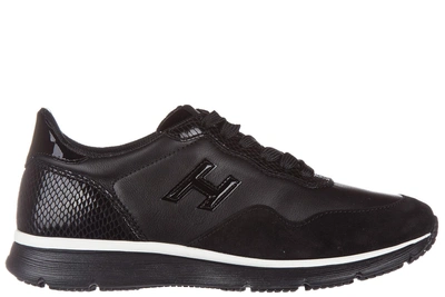 Hogan Damenschuhe Turnschuhe Damen Leder Schuhe Sneakers H254 Traditional 2015 In Black