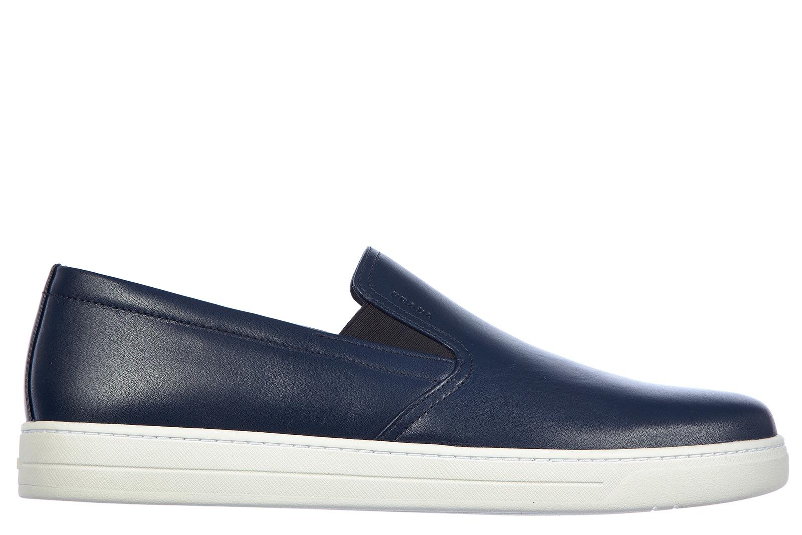 prada vitello plume leather sneakers