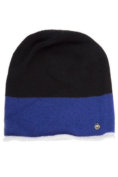 Armani Jeans Women's Wool Beanie Hat In Blue