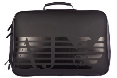 Armani Jeans Travel Duffle Weekend Shoulder Bag In Black