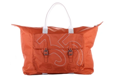 Armani Jeans Men's Bag Handbag Nylon In Orange