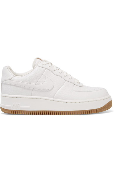 Nike Air Force 1 Upstep Textured-leather Sneakers | ModeSens