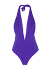 Tom Ford Halter Neck One Piece Swimsuit In Purple