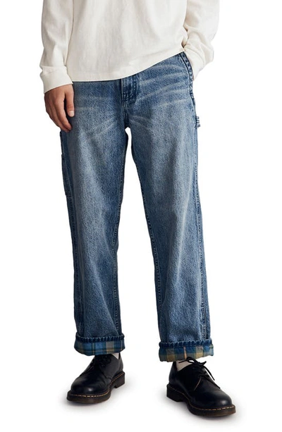 Madewell Flannel Lined Carpenter Jeans In Kenton