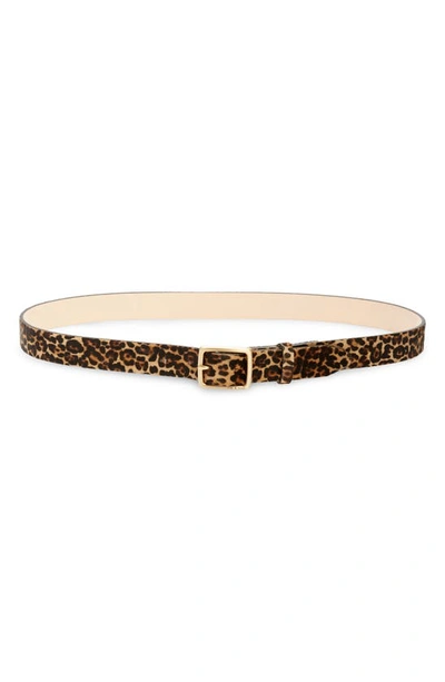 Rag & Bone Women's Boyfriend Leopard-print Calf Hair Belt In Brown/gold
