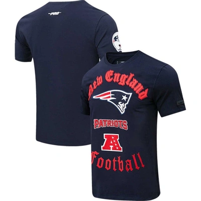 Pro Standard Navy New England Patriots Old English T-shirt