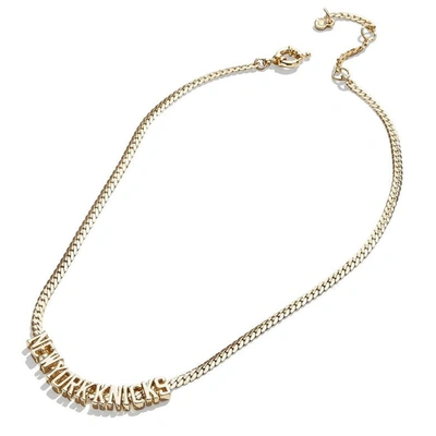 Baublebar New York Knicks Team Chain Necklace In Gold-tone
