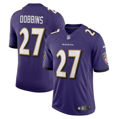 Nike J.k. Dobbins Purple Baltimore Ravens Vapor Limited Jersey