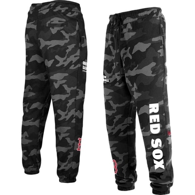 New Era Black Boston Red Sox Camo Jogger Pants