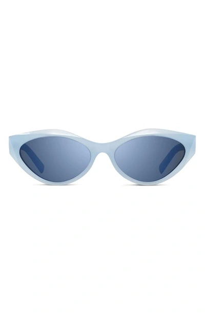 Givenchy Cat-eye Acetate Sunglasses In Sltblu/blu