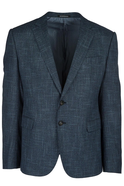Emporio Armani Men's Jacket Blazer In Blue