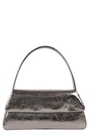 Liselle Kiss Elliot Small Metallic Leather Shoulder Bag In Gunmetal