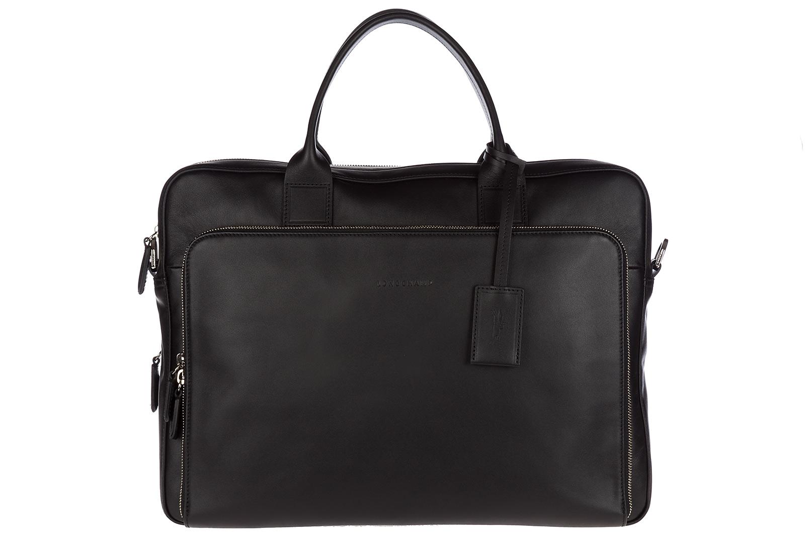 Longchamp Briefcase AttachÉ Case Laptop Pc Bag Leather In Black | ModeSens