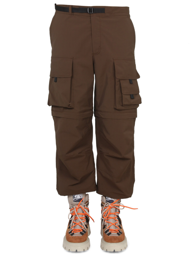 Msgm Cargo Trousers In Brown