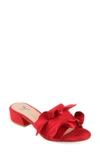 Journee Sabica Ruffle Slide Sandal In Red