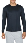 90 Degree By Reflex Cationic Heather Long Sleeve Shirt In Black