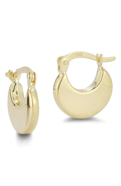Ember Fine Jewelry 14k Yellow Gold Polished Wide Huggie Hoop Earrings