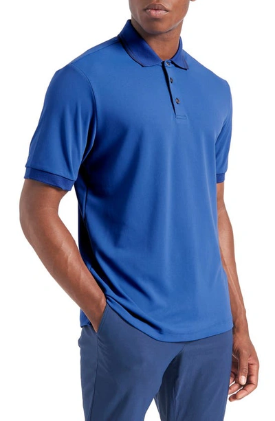 Ben Sherman Men's 360 Motion Pique Polo In Royal Blue