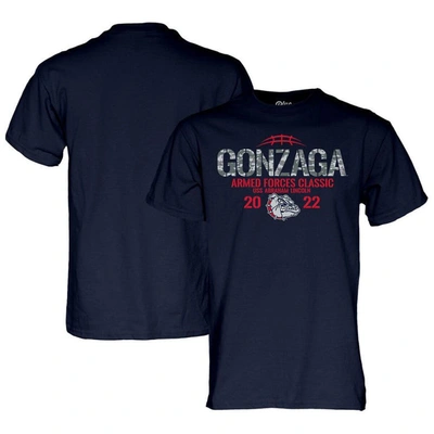 Blue 84 Navy Gonzaga Bulldogs 2022 Armed Forces Classic T-shirt