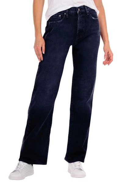 Modern American Rexford High Waist Wide Leg Jeans In Blu Bk Vtg