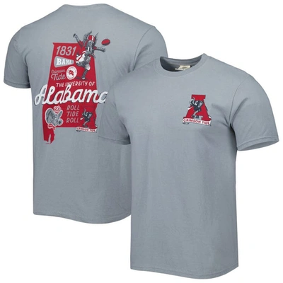 Image One Graphite Alabama Crimson Tide Vault State Comfort T-shirt